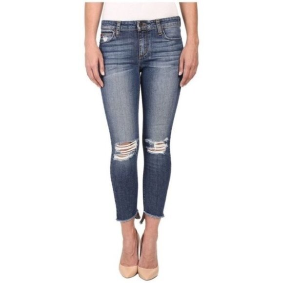 Joes Jeans Blondie Skinny Ankle Coppola Jeans Mid Rise Distressed Denim Size 28 - Picture 1 of 16